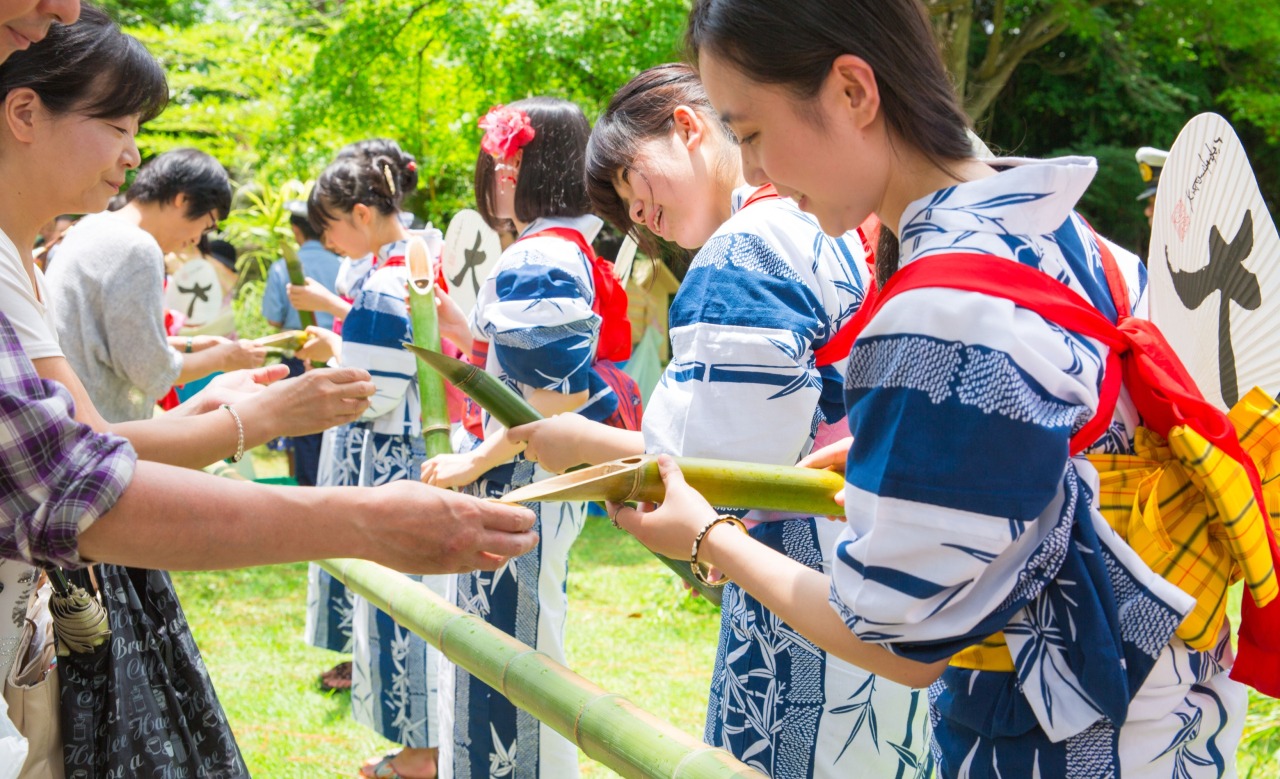 竹供養 癌封じ笹酒夏祭り/大安寺