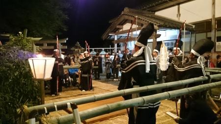 今に伝わる中世の芸能の姿。題目立/八柱神社(上深川町)
